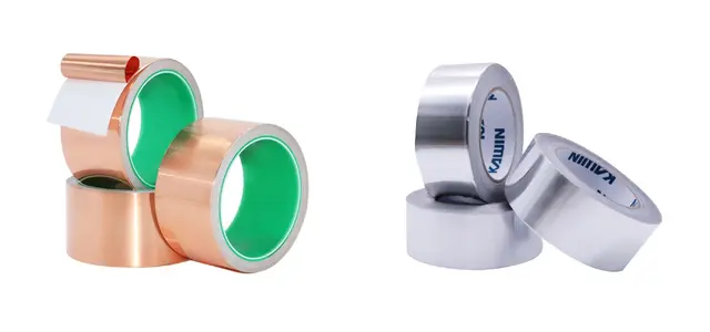 Cintas adhesivas de cobre y aluminio